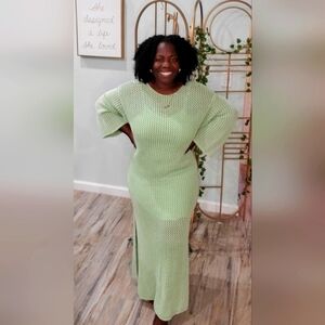 YfB Santorini Crochet Maxi Dress/cover up